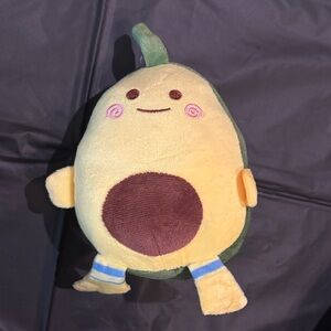 Cute Avocado Plush Toy with Suction Cup Hanger